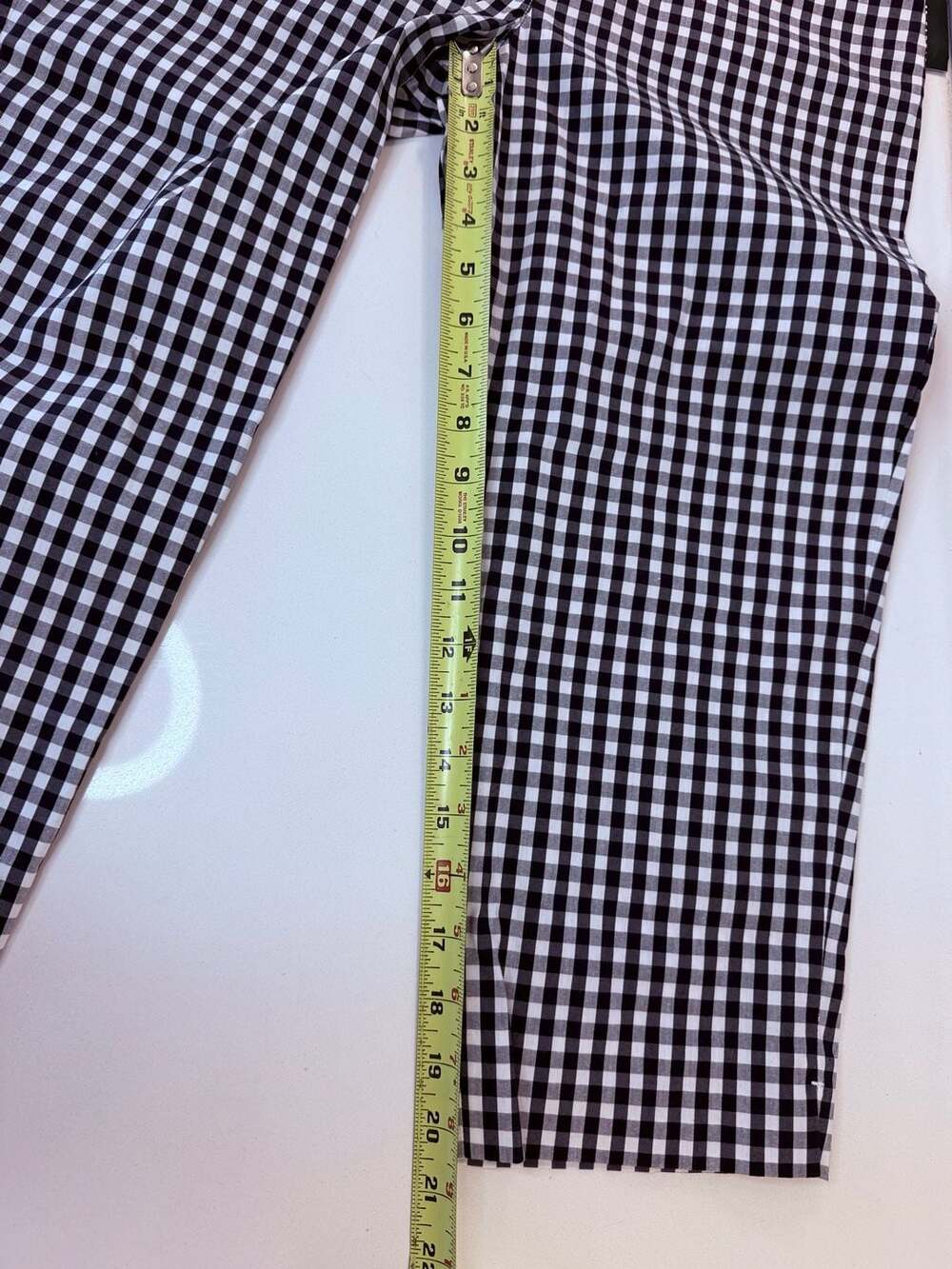 Lauren Ralph Lauren Petite Black and White Gingham Cropped Pants - size 2p - Picture 7 of 7